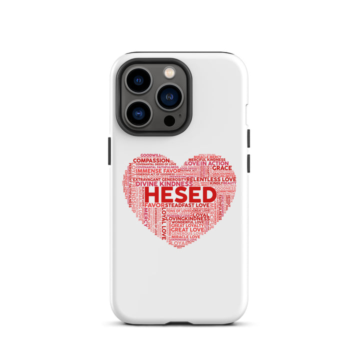 Christian Phone Case Hesed Heart White for iPhone® iPhone® Phone Cases Glossy iPhone 13 Pro 