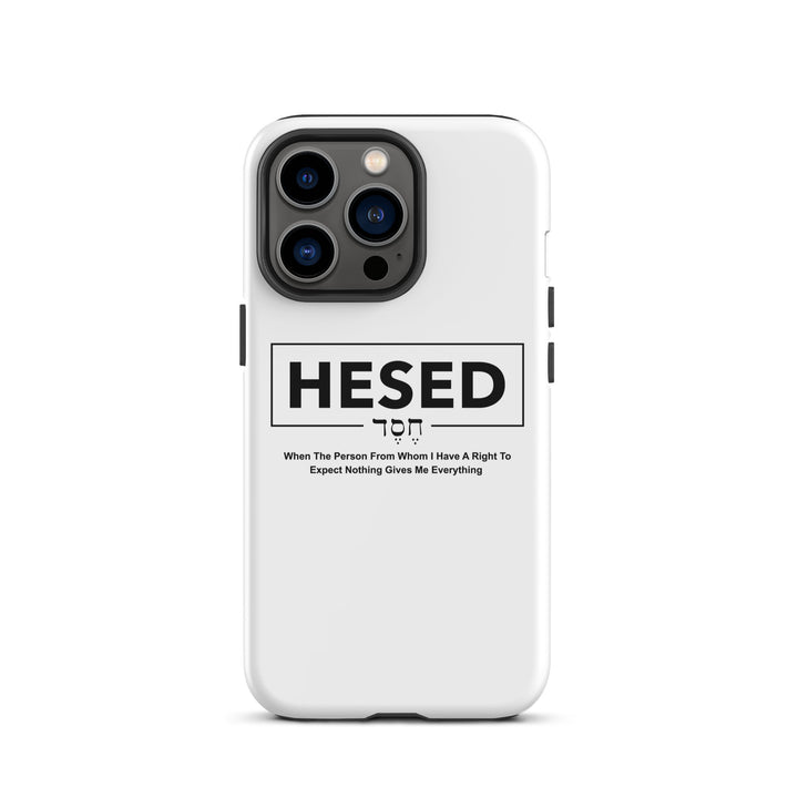 Christian Phone Case Hesed Everything White for iPhone® iPhone® Phone Cases Glossy iPhone 13 Pro 