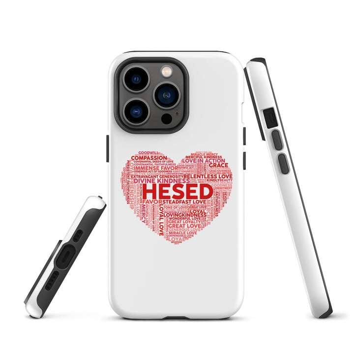 Christian Phone Case Hesed Heart White for iPhone® iPhone® Phone Cases   