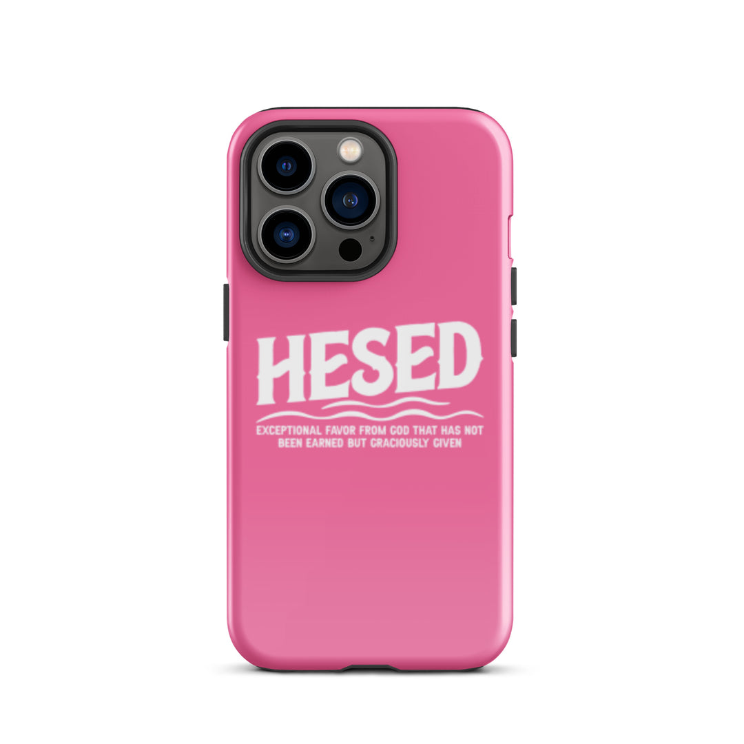 Christian Phone Case Hesed Exceptional Favor Pink for iPhone® iPhone® Phone Cases Glossy iPhone 13 Pro 