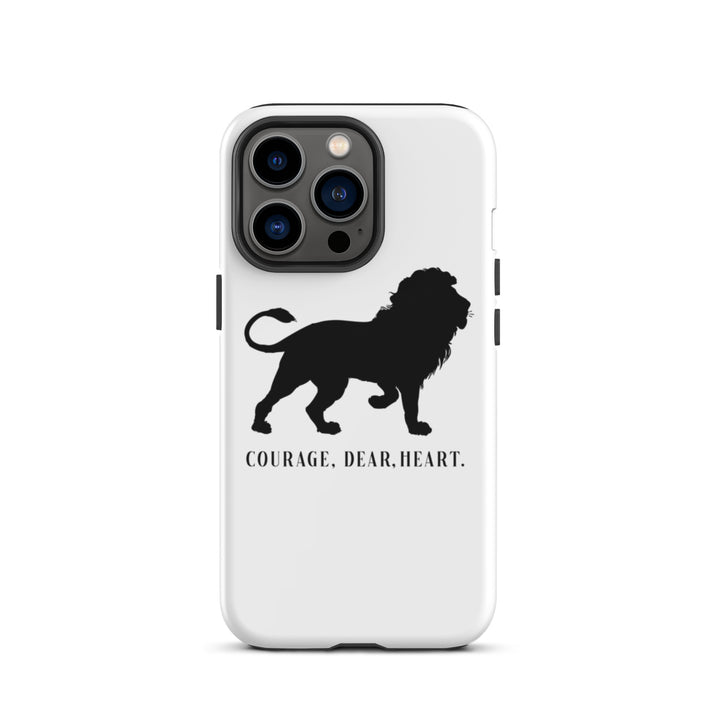 Christian Phone Case Courage Dear Heart White for iPhone® iPhone® Phone Cases Glossy iPhone 13 Pro 