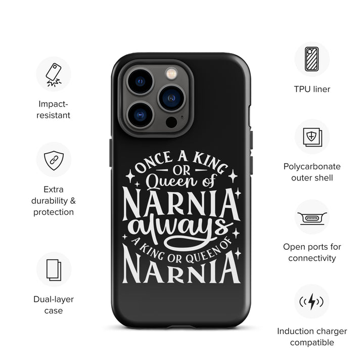 Christian Phone Case King or Queen Narnia Black for iPhone® iPhone® Phone Cases   