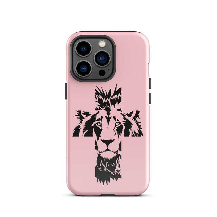 Christian Phone Case Aslan Cross Pink for iPhone® iPhone® Phone Cases Glossy iPhone 13 Pro 