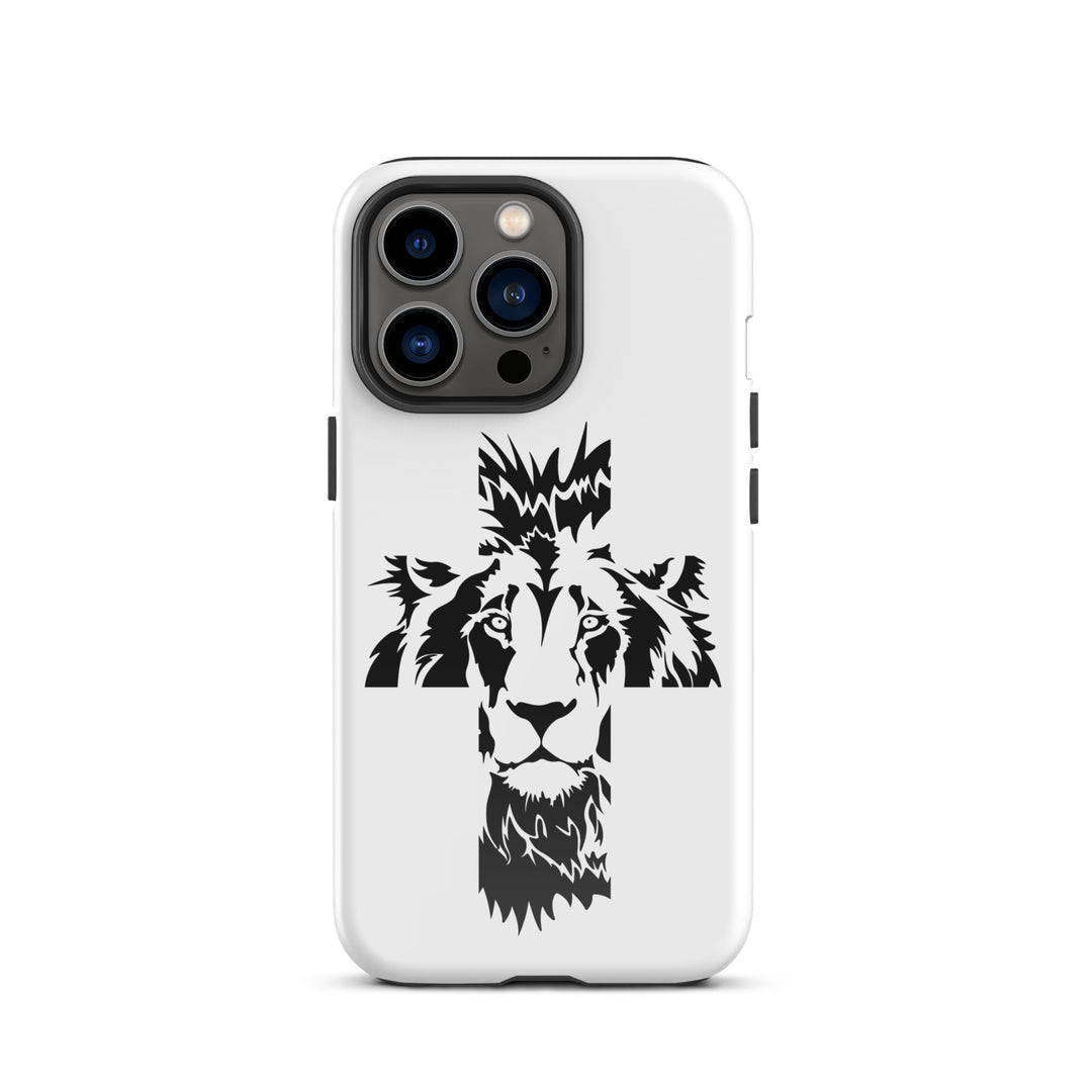 Christian Phone Case Aslan Cross White for iPhone® iPhone® Phone Cases Glossy iPhone 13 Pro 