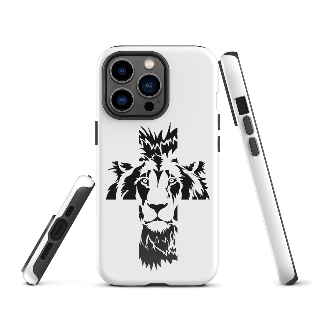 Christian Phone Case Aslan Cross White for iPhone® iPhone® Phone Cases   