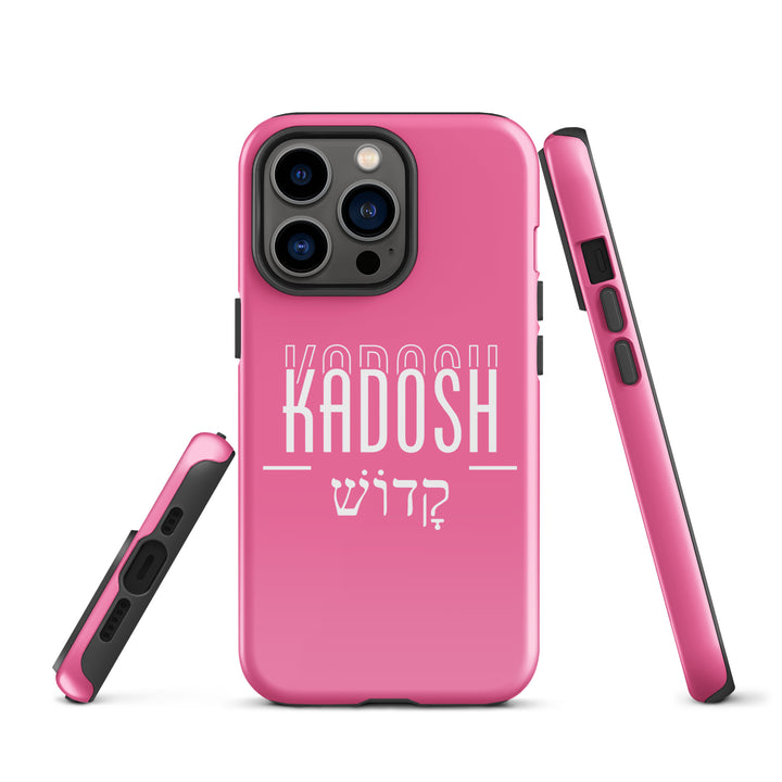 Christian Phone Case Kadosh Hebrew Pink for iPhone® iPhone® Phone Cases   