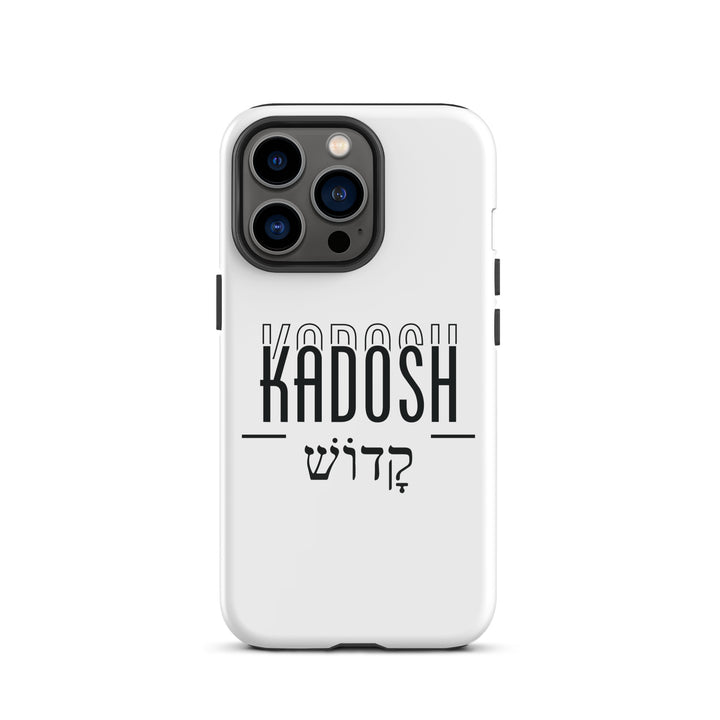 Christian Phone Case Kadosh Hebrew White for iPhone® iPhone® Phone Cases Glossy iPhone 13 Pro 