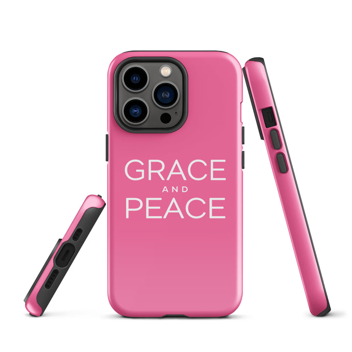 Christian Phone Case Grace and Peace Pink for iPhone® iPhone® Phone Cases   