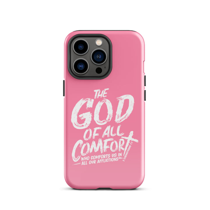 Christian Phone Case God of All Comfort Pink for iPhone® iPhone® Phone Cases Glossy iPhone 13 Pro 