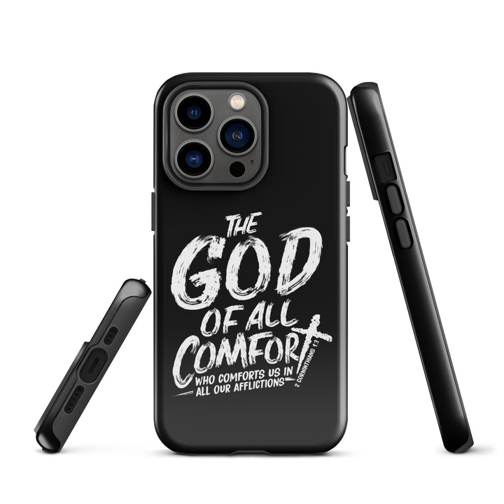 Christian Phone Case God of All Comfort Black for iPhone® iPhone® Phone Cases   