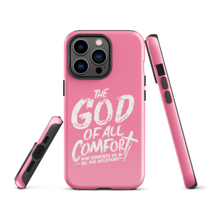 Christian Phone Case God of All Comfort Pink for iPhone® iPhone® Phone Cases   