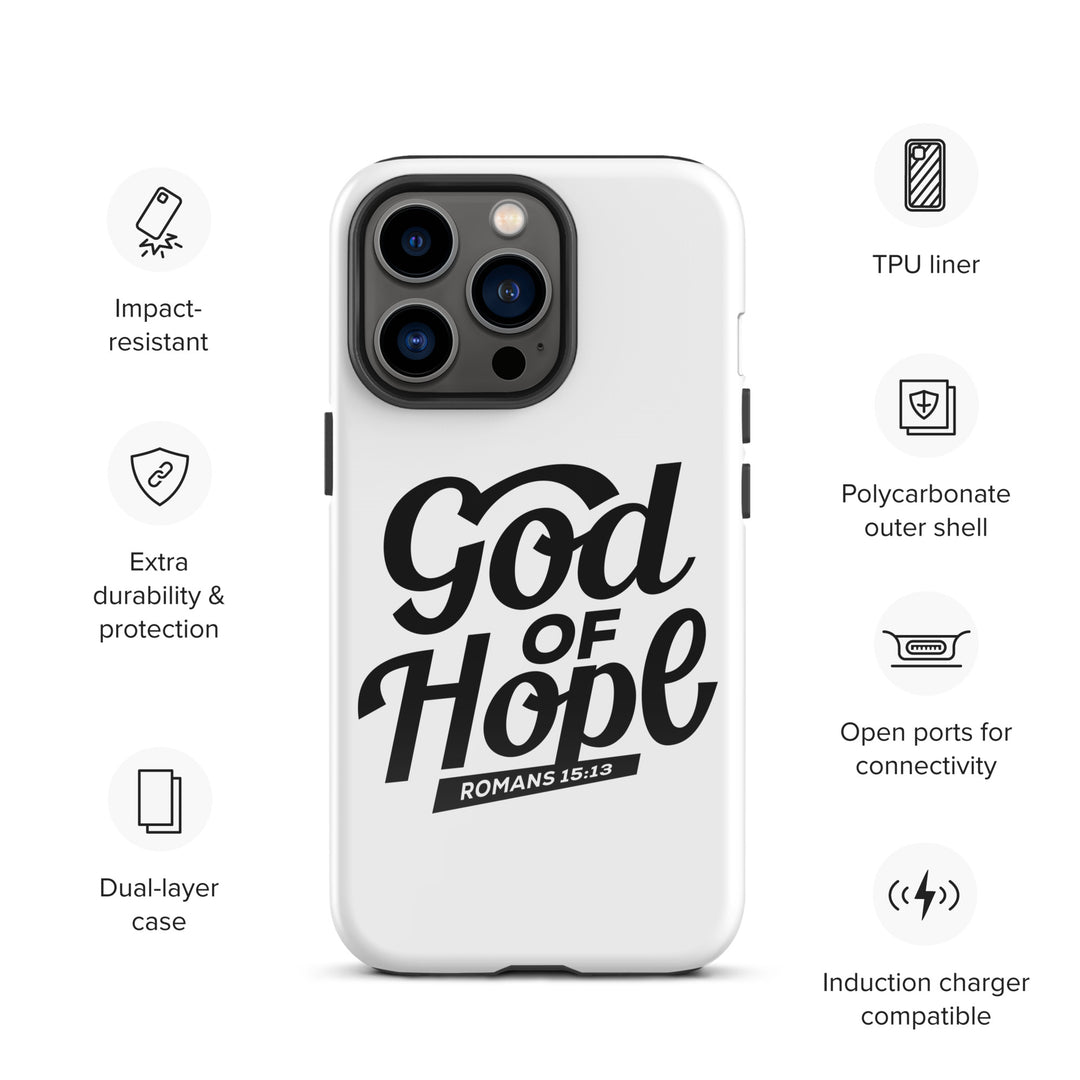 Christian Phone Case God of Hope White for iPhone® iPhone® Phone Cases   