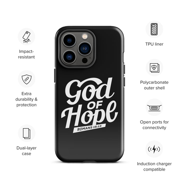 Christian Phone Case God of Hope Black for iPhone® iPhone® Phone Cases   