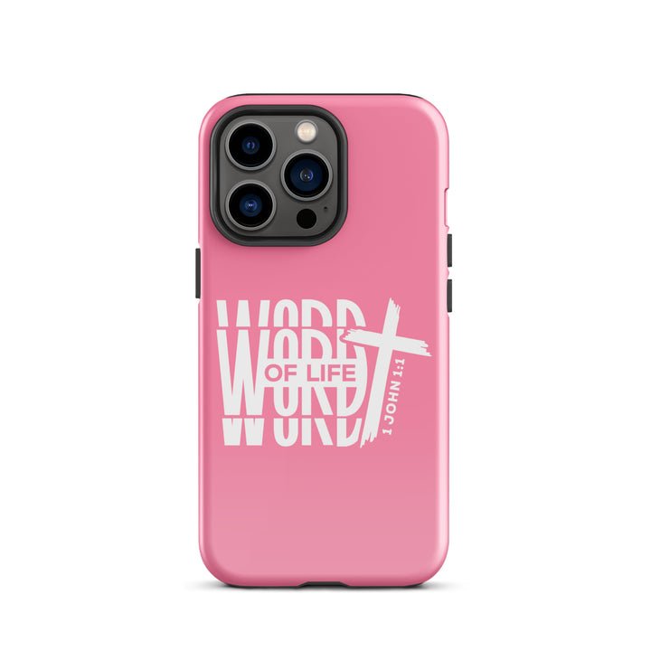 Christian Phone Case Word of Life Cross Pink for iPhone® iPhone® Phone Cases Glossy iPhone 13 Pro 