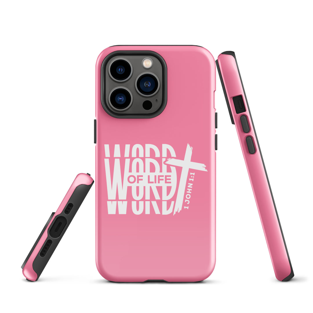 Christian Phone Case Word of Life Cross Pink for iPhone® iPhone® Phone Cases   