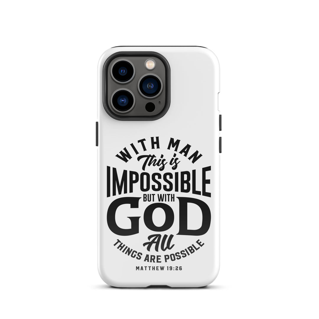 Christian Phone Case All Things Possible White for iPhone® iPhone® Phone Cases Glossy iPhone 13 Pro 