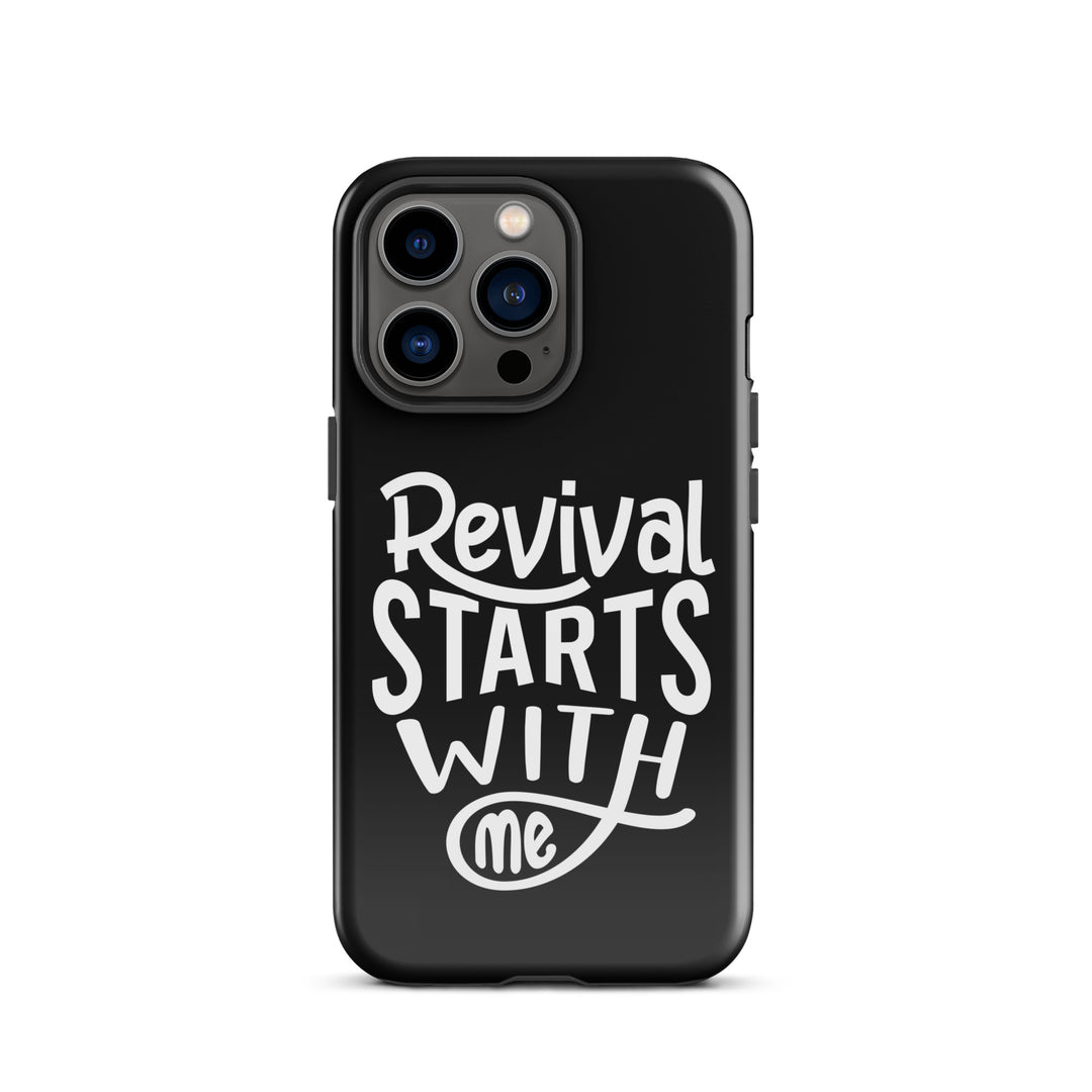 Christian Phone Case Revival Starts With Me Black for iPhone® iPhone® Phone Cases Glossy iPhone 13 Pro 