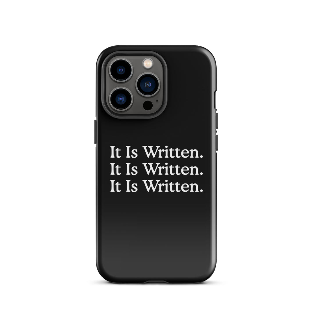 Christian Phone Case It Is Written Black for iPhone® iPhone® Phone Cases Glossy iPhone 13 Pro 