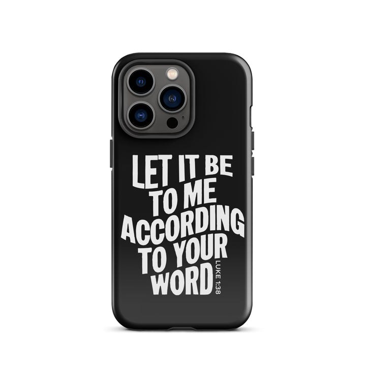 Christian Phone Case According To Your Word Black for iPhone® iPhone® Phone Cases   