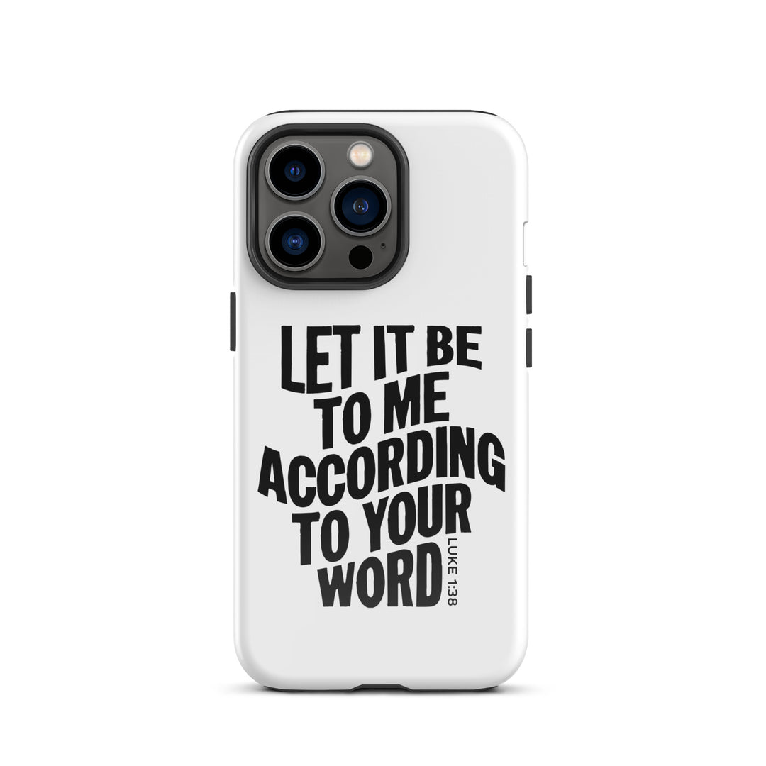 Christian Phone Case According To Your Word White for iPhone® iPhone® Phone Cases Glossy iPhone 13 Pro 