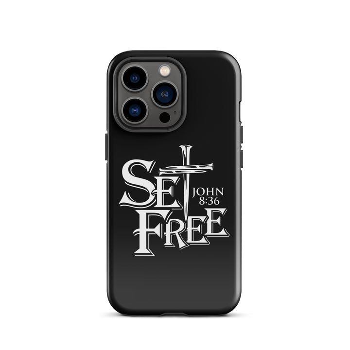 Christian Phone Case Set Free Black for iPhone® iPhone® Phone Cases Glossy iPhone 13 Pro 