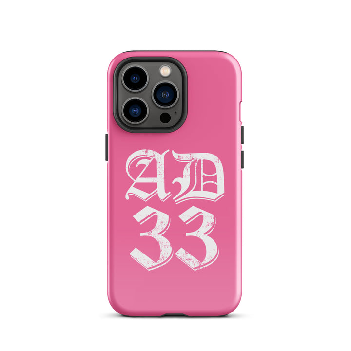 Christian Phone Case AD 33 Old English Pink for iPhone® iPhone® Phone Cases Glossy iPhone 13 Pro 