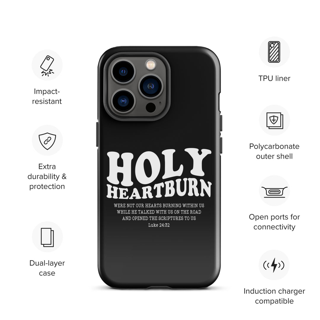 Christian Phone Case Holy Heartburn Black for iPhone® iPhone® Phone Cases   