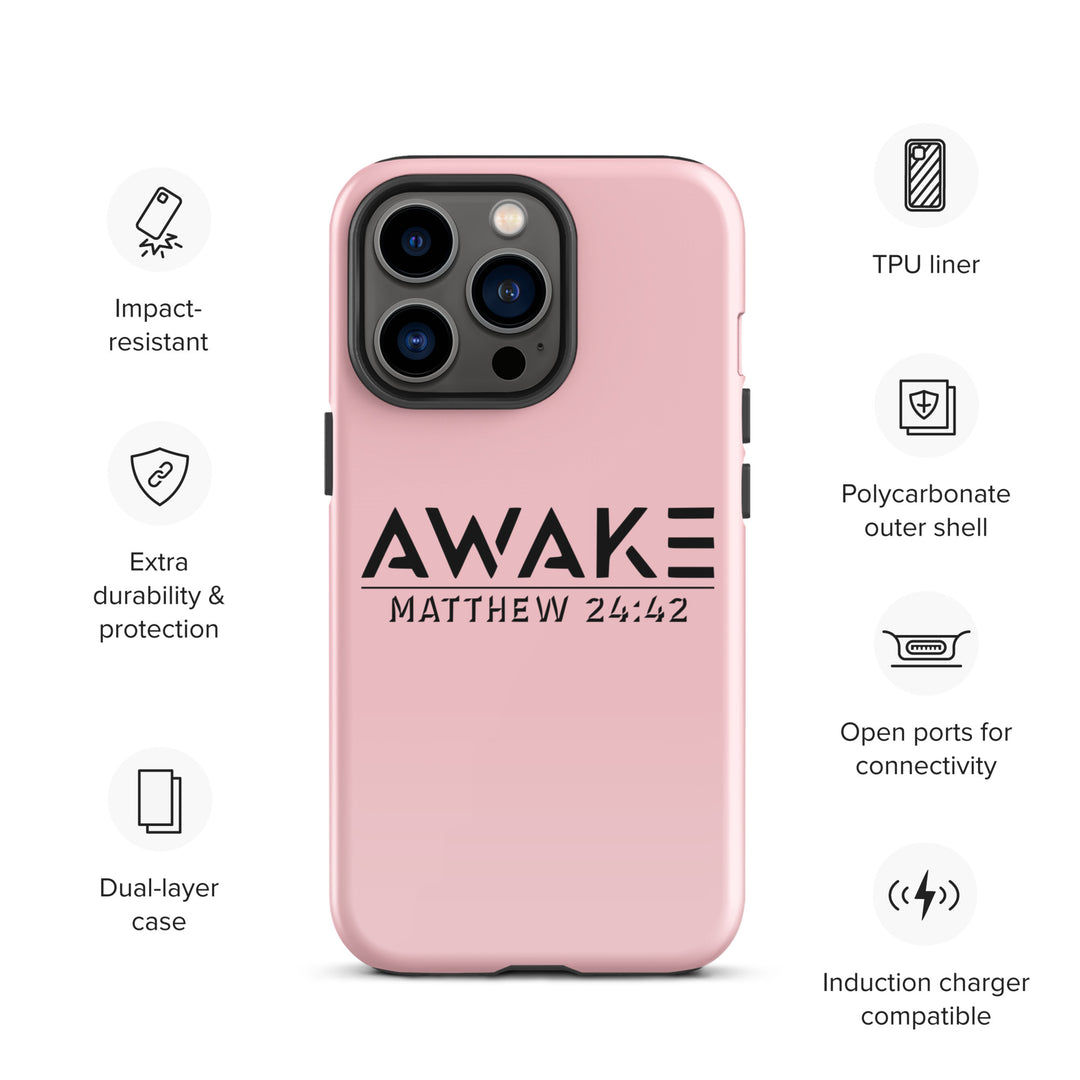 Christian Phone Case Awake Pink for iPhone® iPhone® Phone Cases   