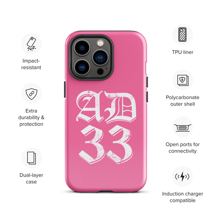 Christian Phone Case AD 33 Old English Pink for iPhone® iPhone® Phone Cases   