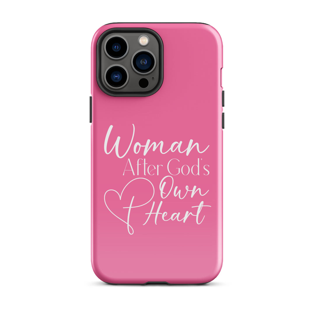 Christian Phone Case Woman After God's Heart Pink for iPhone® iPhone® Phone Cases Glossy iPhone 13 Pro Max 