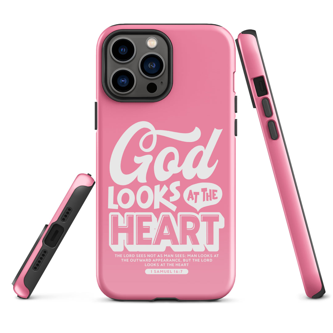 Christian Phone Case God Looks At Heart for iPhone® iPhone® Phone Cases   