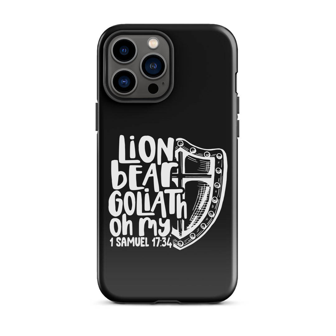 Christian Phone Case Lion Bear Goliath Oh My for iPhone® iPhone® Phone Cases Glossy iPhone 13 Pro Max 