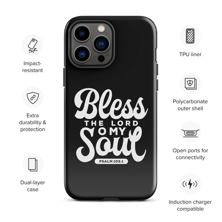 Christian Phone Case Bless The Lord Tough for iPhone® iPhone® Phone Cases   