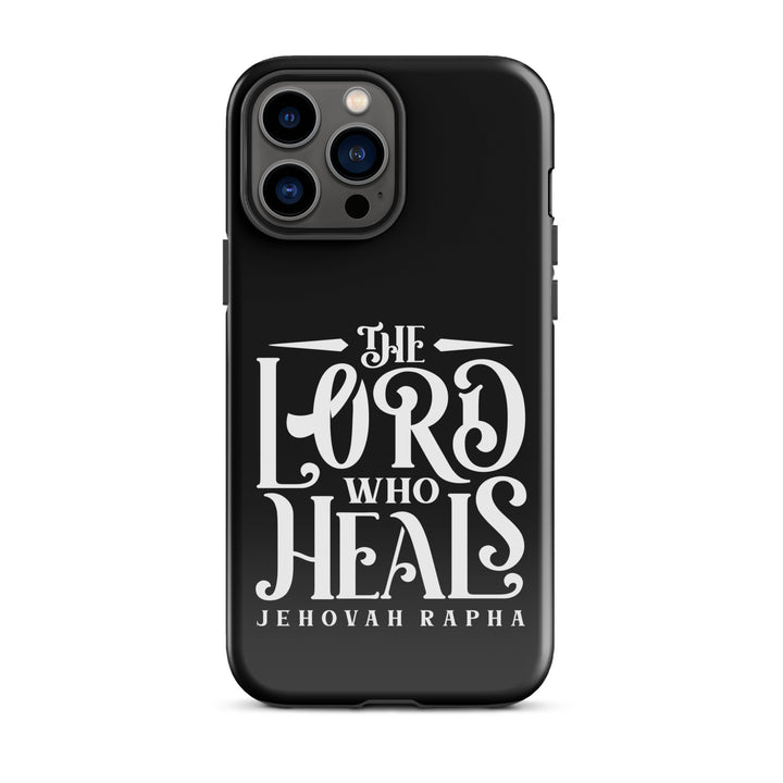 Christian Phone Case The Lord Who Heals Black for iPhone® iPhone® Phone Cases Glossy iPhone 13 Pro Max 