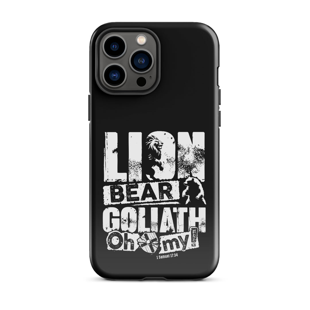 Christian Phone Case Lion Bear Goliath for iPhone® iPhone® Phone Cases Glossy iPhone 13 Pro Max 