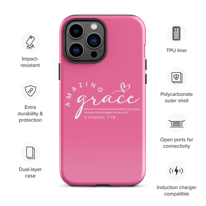 Christian Phone Case Amazing Grace Pink for iPhone® iPhone® Phone Cases   