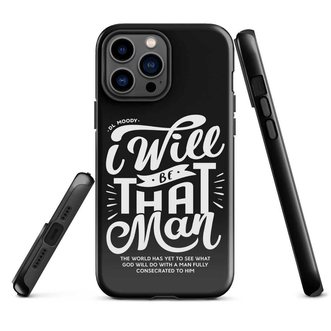 Christian Phone Case I Will Be That Man Black for iPhone® iPhone® Phone Cases   