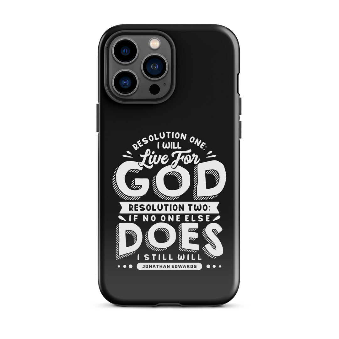 Christian Phone Case Live For God Black for iPhone® iPhone® Phone Cases Glossy iPhone 13 Pro Max 