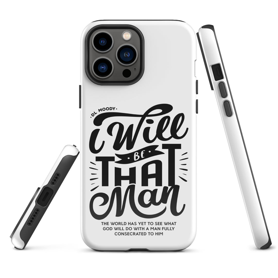 Christian Phone Case I Will Be That Man White for iPhone® iPhone® Phone Cases   