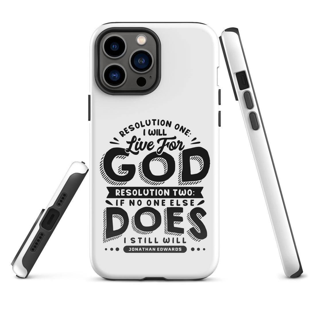 Christian Phone Case Live For God White for iPhone® iPhone® Phone Cases   