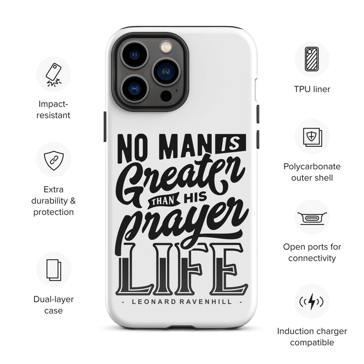 Christian Phone Case Prayer Life White for iPhone® iPhone® Phone Cases   