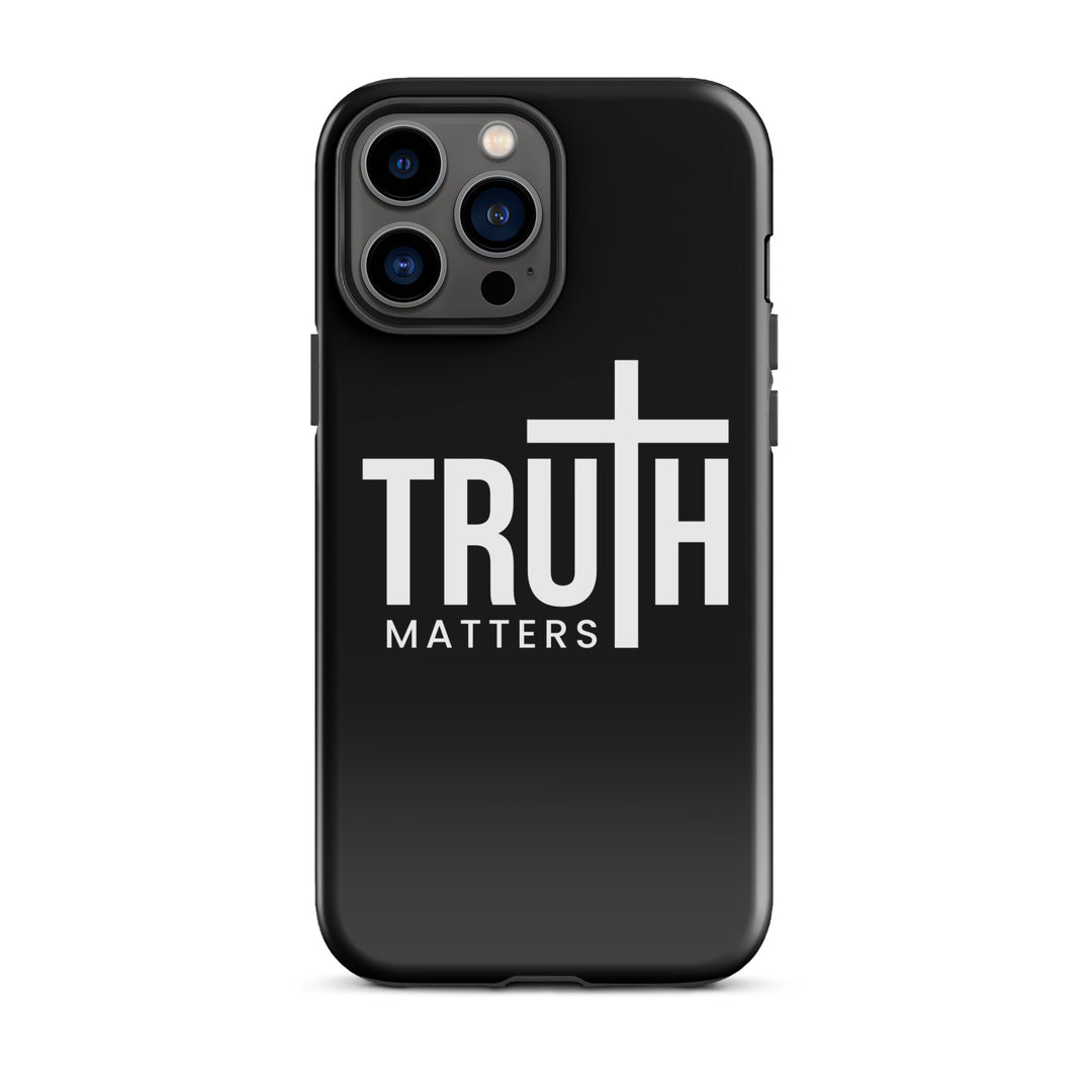 Christian Phone Case Truth Matters Black for iPhone® iPhone® Phone Cases Glossy iPhone 13 Pro Max 