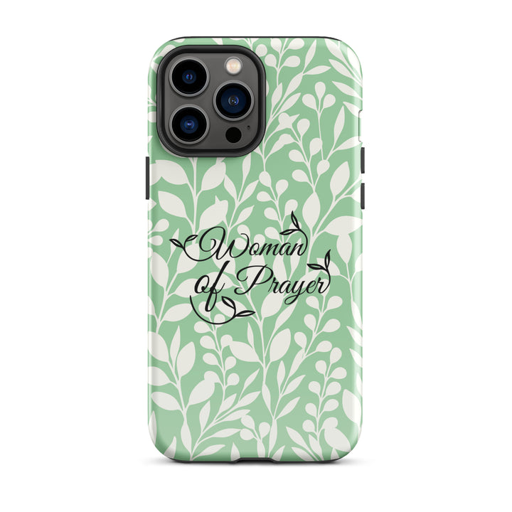 Christian Phone Case Woman of Prayer Green for iPhone® iPhone® Phone Cases Glossy iPhone 13 Pro Max 