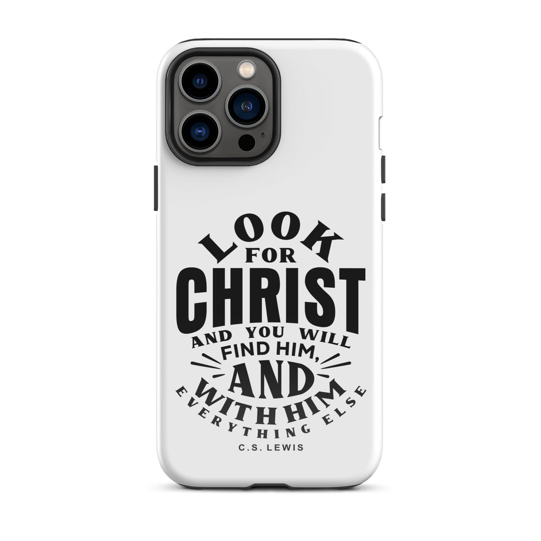 Christian Phone Case Look For Christ White for iPhone® iPhone® Phone Cases Glossy iPhone 13 Pro Max 