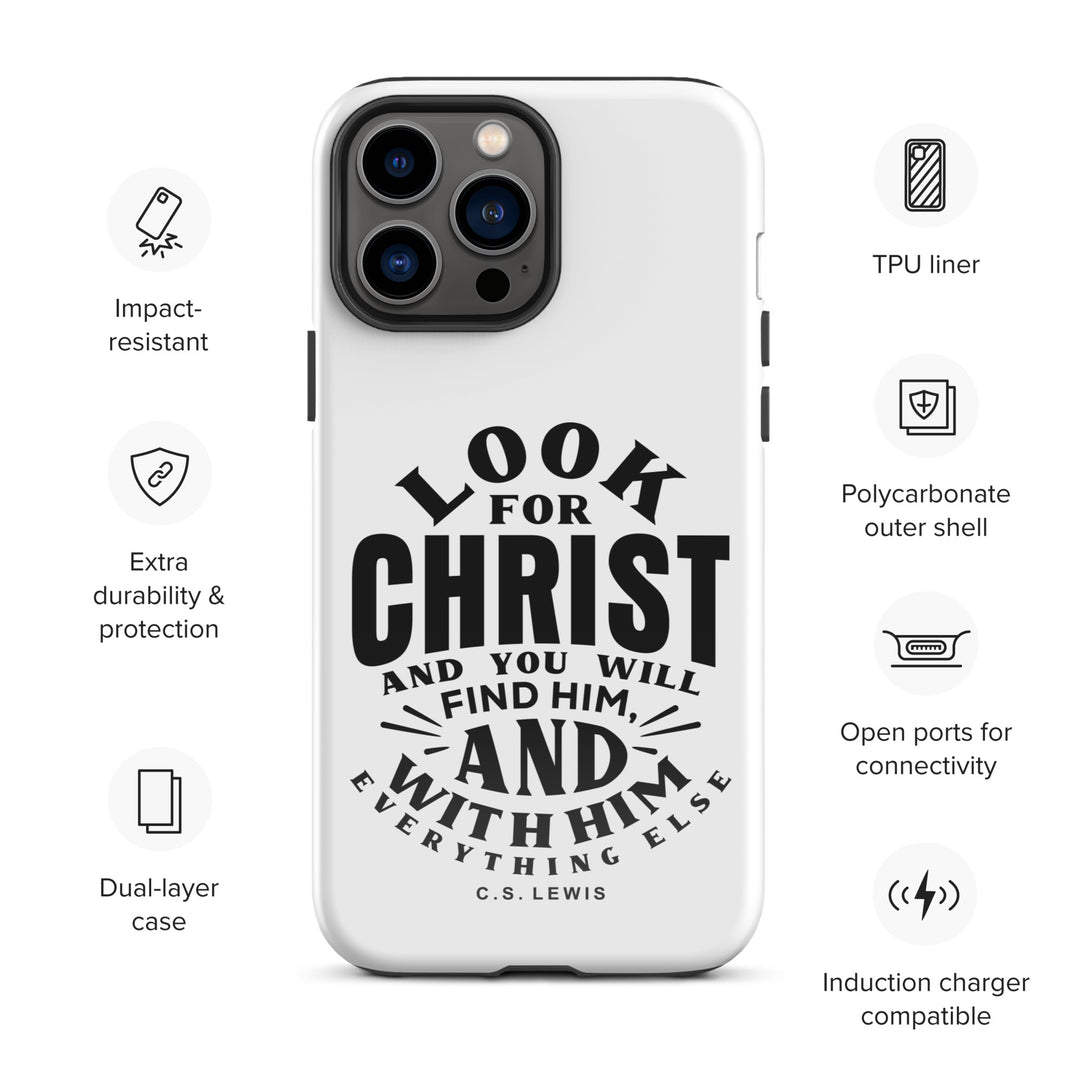 Christian Phone Case Look For Christ White for iPhone® iPhone® Phone Cases   