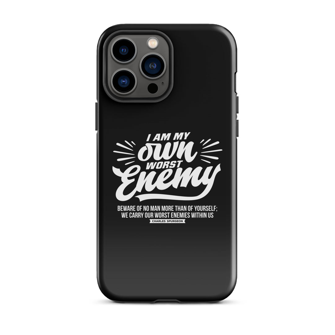 Christian Phone Case Worst Enemy Black for iPhone® iPhone® Phone Cases Glossy iPhone 13 Pro Max 