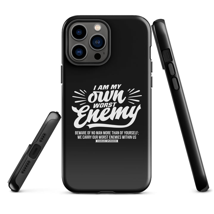 Christian Phone Case Worst Enemy Black for iPhone® iPhone® Phone Cases   