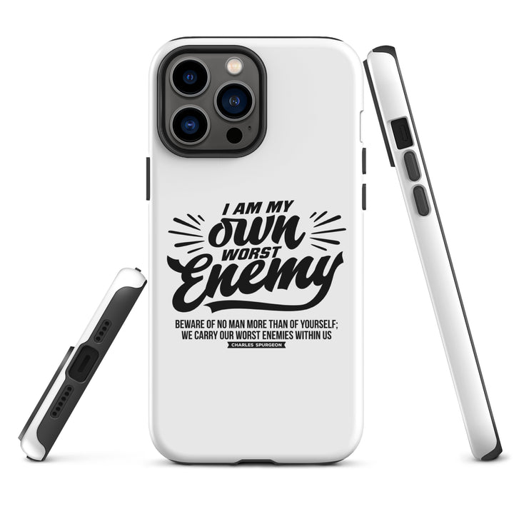 Christian Phone Case Worst Enemy White for iPhone® iPhone® Phone Cases   