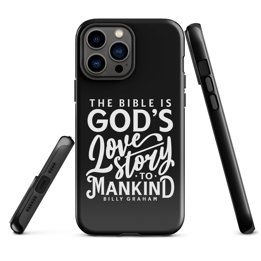 Christian Phone Case God's Love Story Black for iPhone® iPhone® Phone Cases   