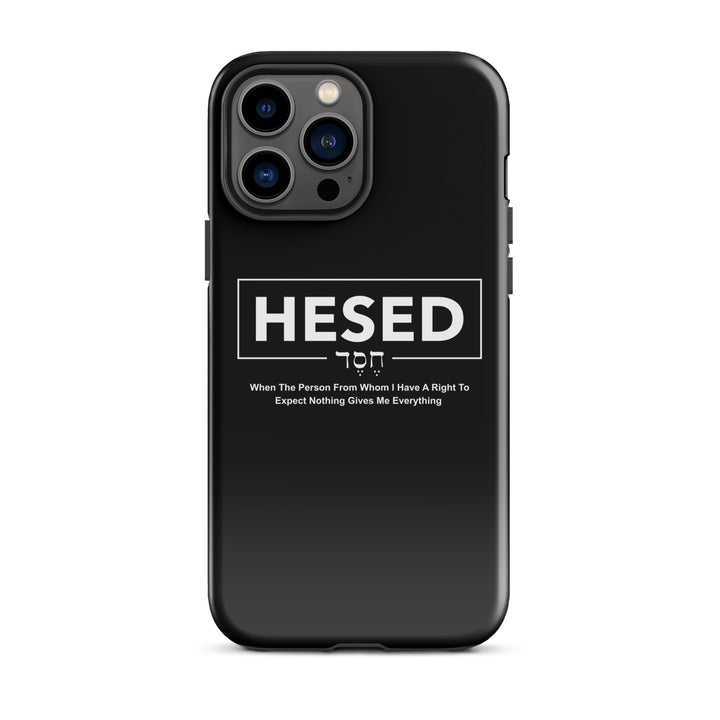 Christian Phone Case Hesed Everything Black for iPhone® iPhone® Phone Cases Glossy iPhone 13 Pro Max 